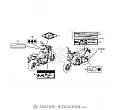 Honda CB 650F 2016 - Etiquetas de precaución
