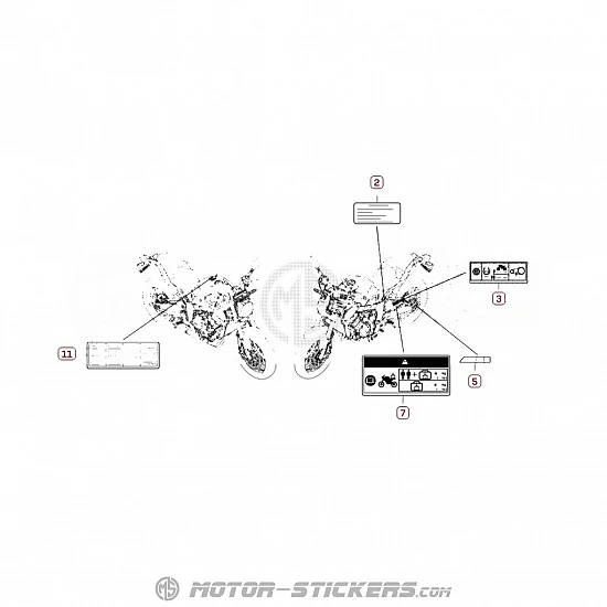 Honda CB 650R 2021 - Caution Labels