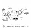 Honda CBF 125 2013 - Caution Labels