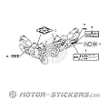 Honda CBR500R 2013 - Etichette di avvertenza