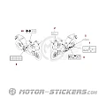 Honda CBR500R 2023 - Etiquetas de precaución