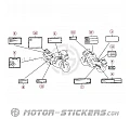 Honda CBR 1000F 1992 - Caution Labels