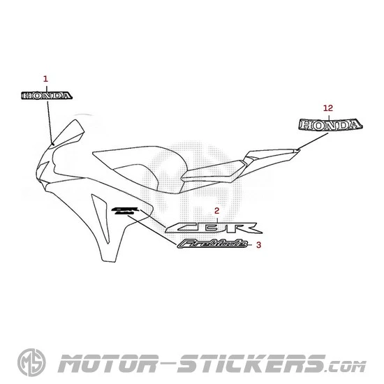 Honda CBR 1000RR Fireblade 2008