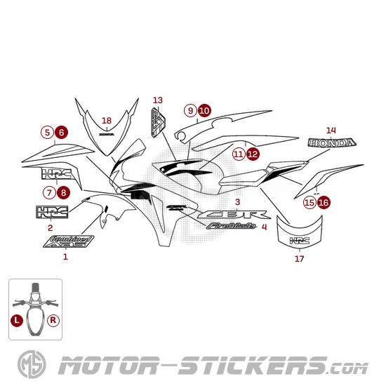 Honda CBR 1000RR Fireblade HRC 2009