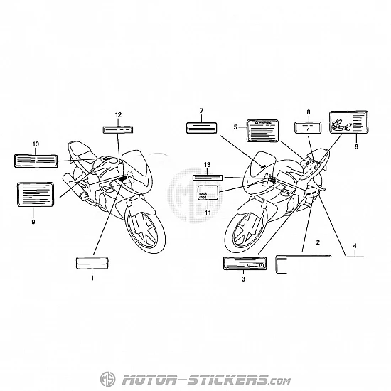 Honda CBR 125R 2005 - Warnhinweise