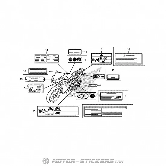 Honda CBR 125R 2015 - Warnhinweise