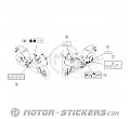 Honda CBR 500R 2020 - Etiquetas de precaución
