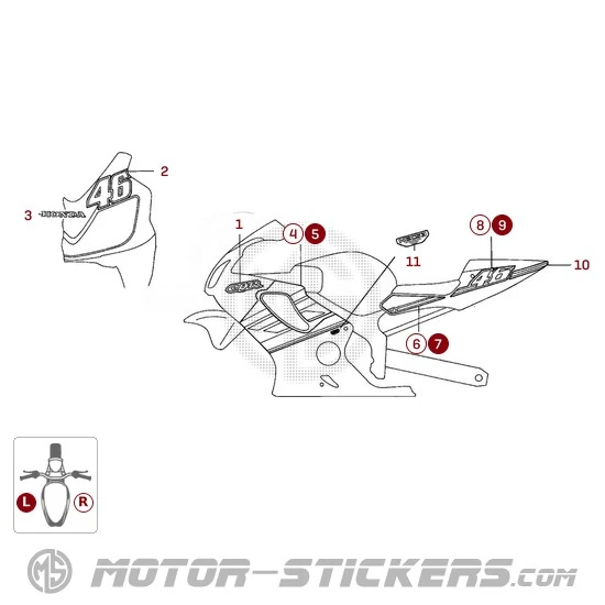 Honda CBR 600F Rossi 2001