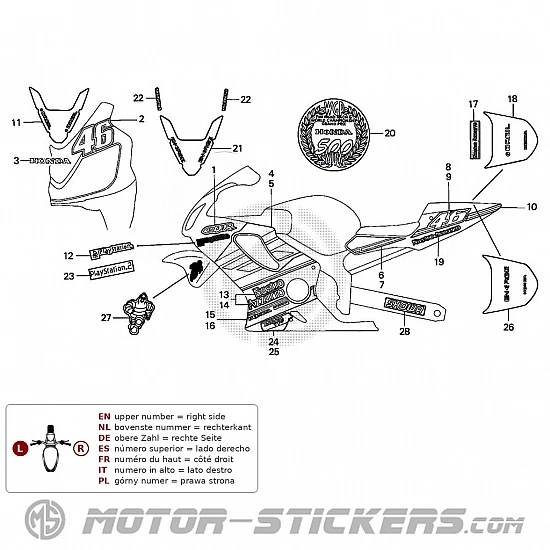 Honda CBR 600F Rossi 2002
