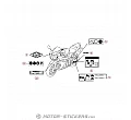 Honda CBR 600RR 2013 - Etichette di avvertenza