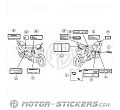 Honda CBR 900RR 1999 - Étiquettes d'avertissement