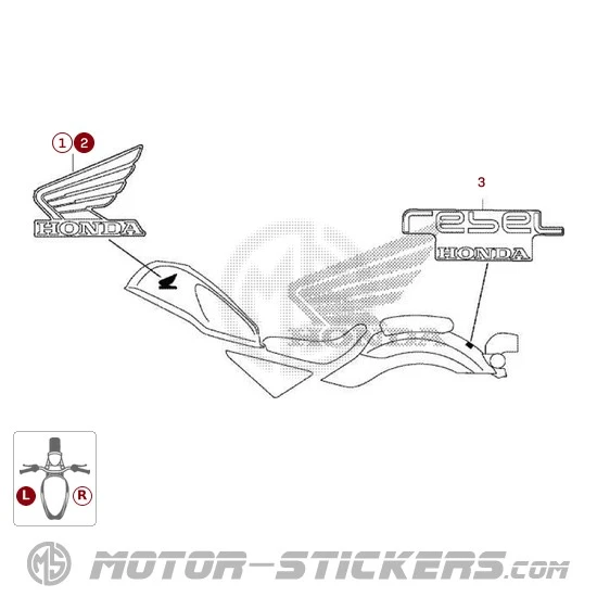 Honda CMX500 REBEL 2022