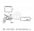 Honda CRF250R 2009 - Etichette di avvertenza