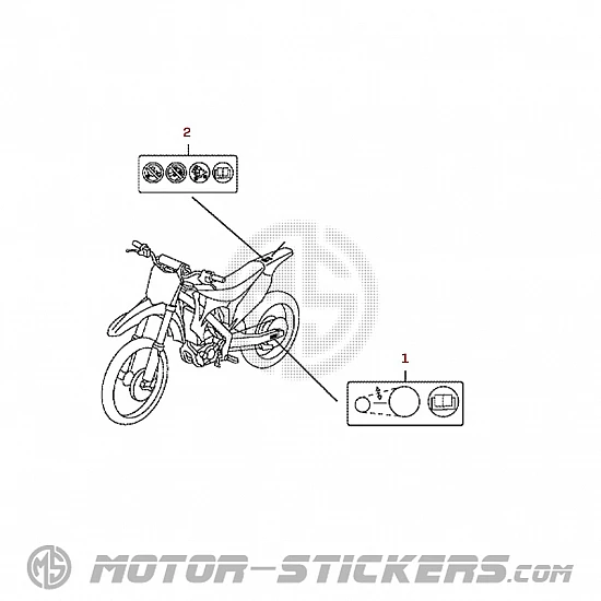 Honda CRF250R 2013 - Warnhinweise
