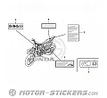 Honda CRF250R 2014 - Étiquettes d'avertissement