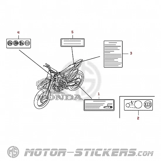 Honda CRF250R 2017 - Warnhinweise