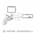 Honda CRF450R 2009 - Waarschuwingslabels