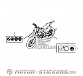 Honda CRF450R 2019 - Etiquetas de precaución