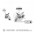 Honda CRF450R 2020 - Naklejki ostrzegawcze