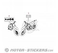 Honda CRF450R 2021 - Etiquetas de precaución