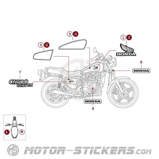 Honda CX500C CUSTOM 1979