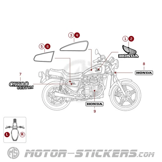 Honda CX500C CUSTOM 1979