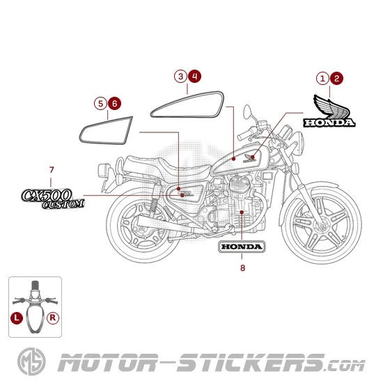 Honda CX500C CUSTOM 1980