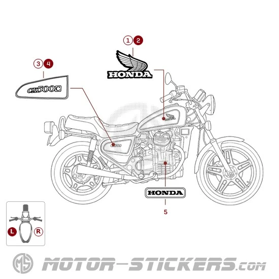 Honda CX500C CUSTOM 1981