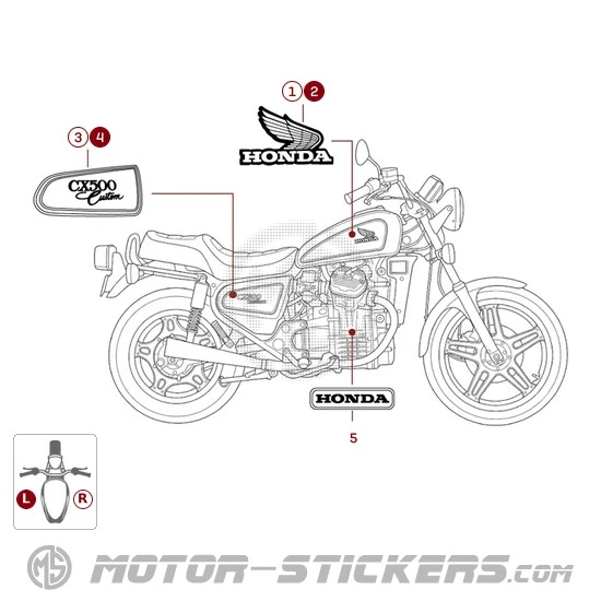 Honda CX500C CUSTOM 1982