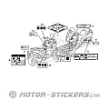 Honda INTEGRA 700 2012 - Etichette di avvertenza