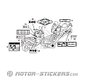 Honda INTEGRA 700 2013 - Etichette di avvertenza
