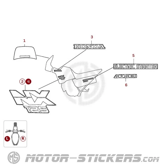 Honda NX125 TRANSCITY 1989