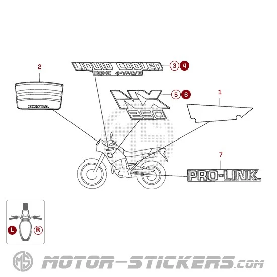 Honda NX250 DOMINATOR 1988