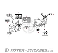 Honda PCX125 2012 - Etichette di avvertenza