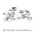 Honda PCX125 2015 - Etichette di avvertenza