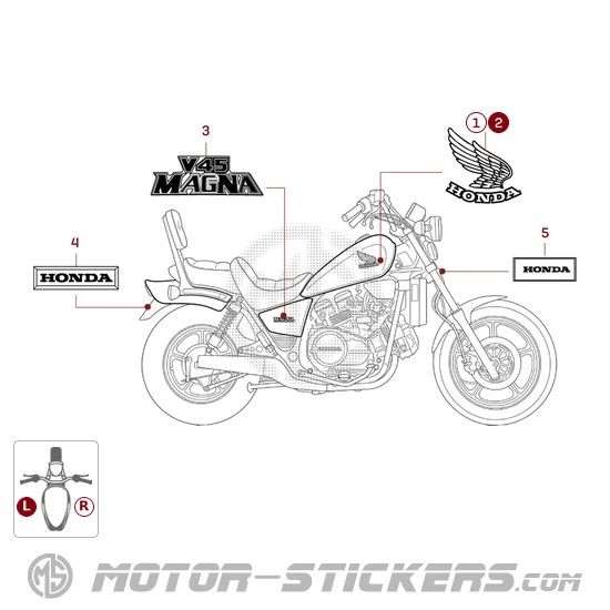 Honda VF750 C V45 Magna 1986