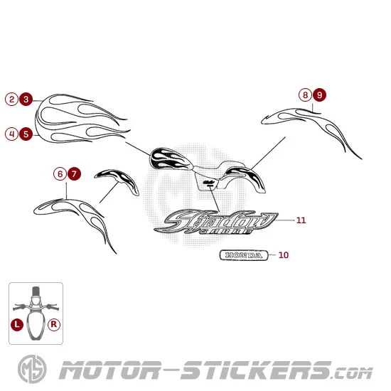 Honda VT1100 SHADOW Sabre 2002