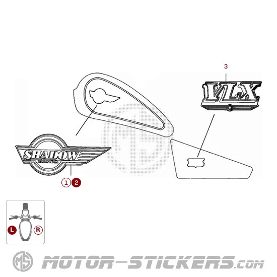 Honda VT600C SHADOW VLX 1993