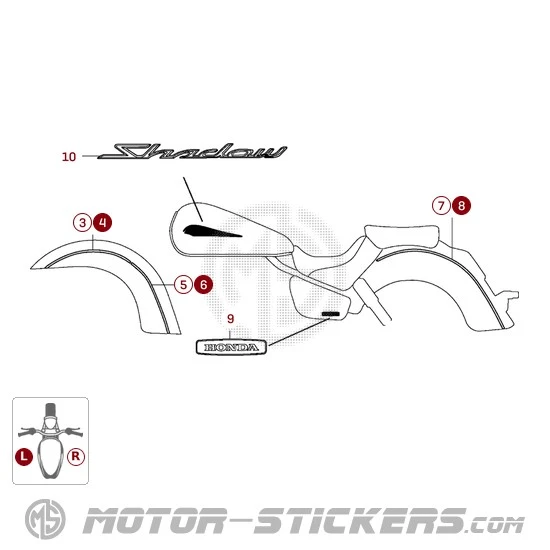 Honda VT750C SHADOW Aero 2009