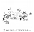 Honda XL 750 Transalp 2023 - Etiquetas de precaución