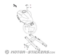 Kawasaki ELIMINATOR 500 2024 - Etiquetas de precaución