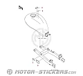Kawasaki ELIMINATOR 500 2026 - Etiquetas de precaución