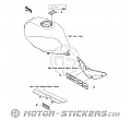 Kawasaki ER 5 2001 - Caution Labels