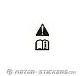 Kawasaki KDX200 2000 - Etiquetas de precaución