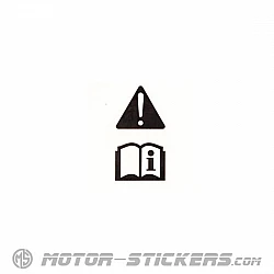Kawasaki KDX200 2004 - Etiquetas de precaución