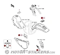Kawasaki KDX250 1991 - Etiquetas de precaución