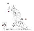 Kawasaki KDX250 1995 - Etiquetas de precaución