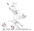 Kawasaki KLE500 2026 - Naklejki ostrzegawcze