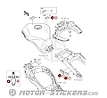 Kawasaki NINJA 1100SX | ZX1100 2026 - Naklejki ostrzegawcze
