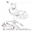 Kawasaki Ninja 250R 2012 - Waarschuwingslabels